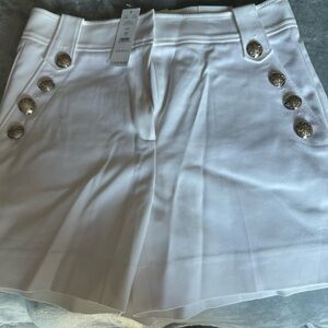 WHBM white sailor shorts. Sz. 6